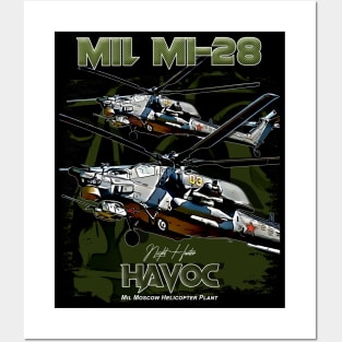 Mil Mi-28 Havoc Anti-Armor Attack Helicopter Posters and Art